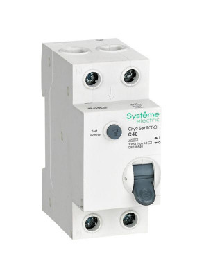 Выключатель автоматический дифференциального тока City9 Set (АВДТ) 1P+N С 40А 6кА 30мА Тип-AС 230В SE C9D36640