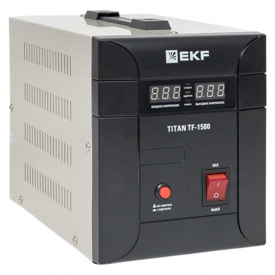Стабилизатор напряжения электронный напольного исполнения модернизированый TITAN -ТF-1500 EKF stab-TF-1500