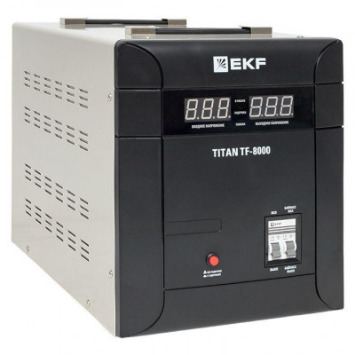 Стабилизатор напряжения электронный напольного исполнения TITAN -TF-8000 EKF stab-TF-8000