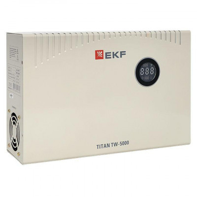 Стабилизатор напряжения электронный с возможностью настенного монтажа TITAN -TW-5000 EKF stab-TW-5000