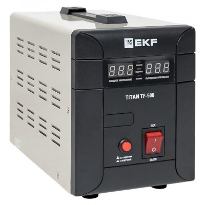 Стабилизатор напряжения электронный напольного исполнения модернизированый TITAN -TF-500 EKF stab-TF-500