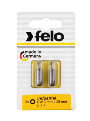 Бита шестигранная Industrial 2.5мм на блистере (уп.2шт) FELO 02425036
