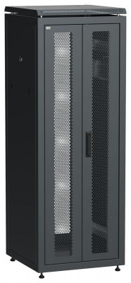 Шкаф сетевой LINEA N 19дюйм 33U 600х600мм передн. перфорир. распашная двустворчат. задн. перфорир. чер. ITK LN05-33U66-2PP
