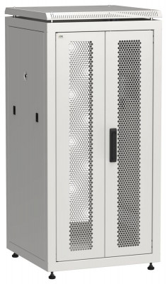 Шкаф сетевой LINEA N 19дюйм 24U 600х600мм передн. перфорир. распашная двустворчат. задн. перфорир. сер. ITK LN35-24U66-2PP