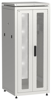 Шкаф сетевой LINEA N 19дюйм 28U 600х600мм передн. перфорир. распашная двустворчат. задн. перфорир. сер. ITK LN35-28U66-2PP