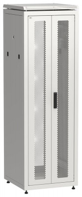 Шкаф сетевой LINEA N 19дюйм 38U 600х600мм передн. перфорир. распашная двустворчат. задн. перфорир. сер. ITK LN35-38U66-2PP