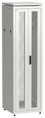 Шкаф сетевой LINEA N 19дюйм 42U 600х600мм передн. перфорир. распашная двустворчат. задн. перфорир. сер. ITK LN35-42U66-2PP