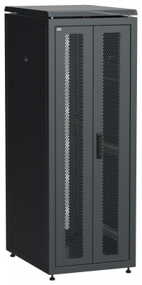 Шкаф сетевой LINEA N 19дюйм 33U 600х800мм передн. перфорир. распашная двустворчат. задн. перфорир. чер. ITK LN05-33U68-2PP