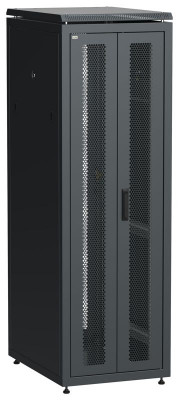 Шкаф сетевой LINEA N 19дюйм 38U 600х800мм передн. перфорир. распашная двустворчат. задн. перфорир. чер. ITK LN05-38U68-2PP