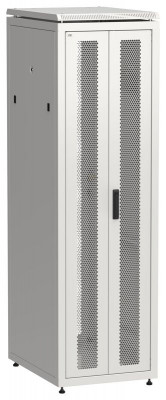 Шкаф сетевой LINEA N 19дюйм 42U 600х800мм передн. перфорир. распашная двустворчат. задн. перфорир. сер. ITK LN35-42U68-2PP
