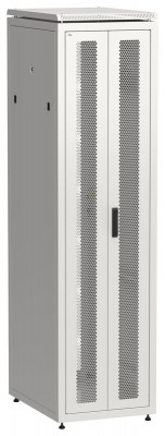 Шкаф сетевой LINEA N 19дюйм 47U 600х800мм передн. перфорир. распашная двустворчат. задн. перфорир. сер. ITK LN35-47U68-2PP
