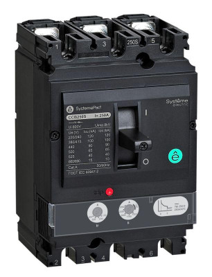 Выключатель автоматический SYSTEMEPACT CCB100 150кА 3P3D TMD80 рычаг SE SPC100L080L3DF