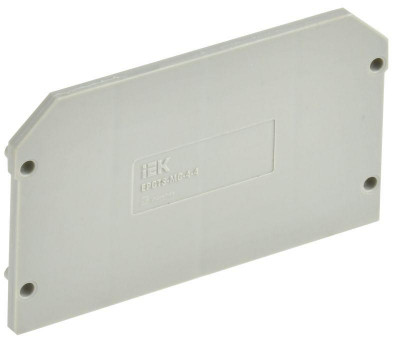 Заглушка для CTS-MC 4 вывода 4кв.мм сер. IEK YCT12-00-4-K03-004-ZGL