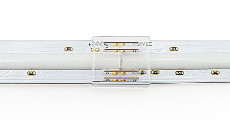 Соединитель жесткий пластиковый прозр. для ленты COB RGB 12мм лента-лента (уп.5шт) VARTON V4-R0-00.COB-RGB0.0001