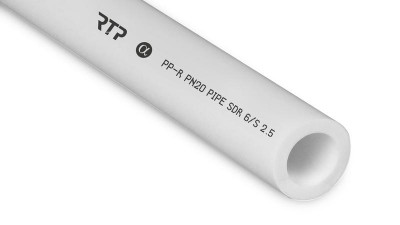 Труба PPR 40х6.7 PN20 бел. (дл.2м) RTP 14146