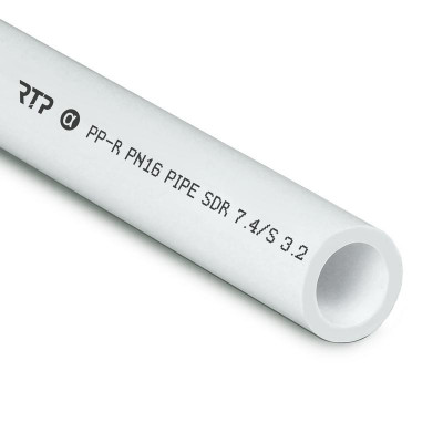 Труба PPR 20х2.8 PN16 бел. (дл.4м) RTP 36358
