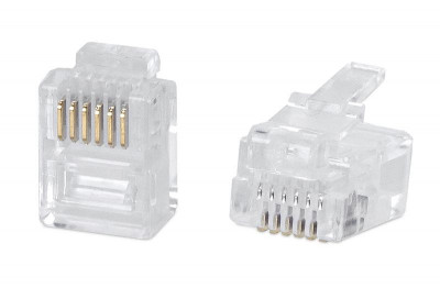 Коннектор телефонный RJ-12 6P6C Cabeus 7126c