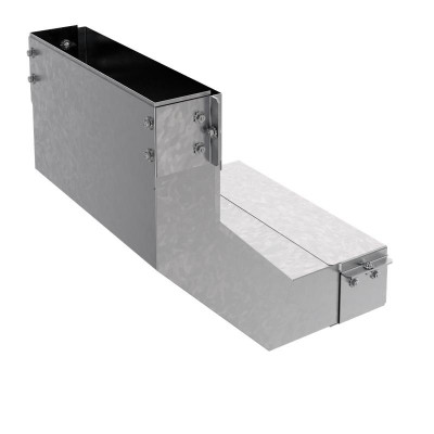 Короб угловой вверх 90град. 50х150 сталь 1.2мм КУ90В.150.50.355.1.2.1 СОЭМИ Н7243705261