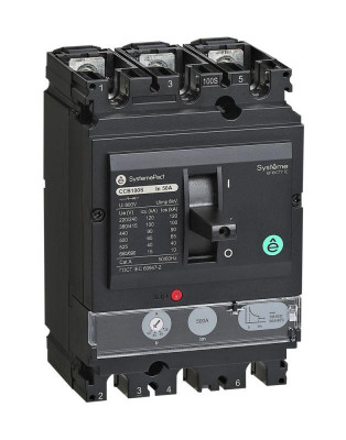Выключатель автоматический SYSTEMEPACT CCB100 150кА 3P3D TMD50 рычаг SE SPC100L050L3DF