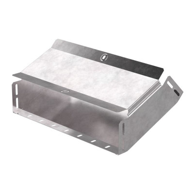 Угол для лотка вертикальный внутренний 45град. 400х100 с крышкой Стандарт Промрукав PR16.0594