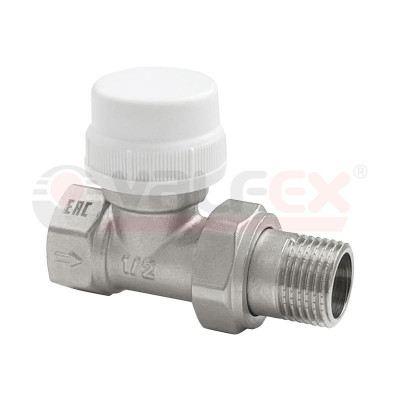 Клапан термостатический для радиаторов прямой 1/2дюйм (80/10) К VALFEX VALFEX VF.032.T.04