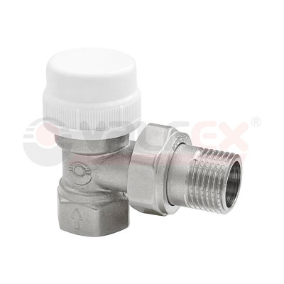 Клапан термостатический для радиаторов угловой 1/2дюйм (80/10) К VALFEX VF.031.T.04