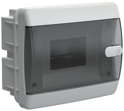 Корпус ЩРВ-П-6 UNION Compact IP41 черн. прозр. дверь пластик. IEK UIC-KP12-V-06-41-K01