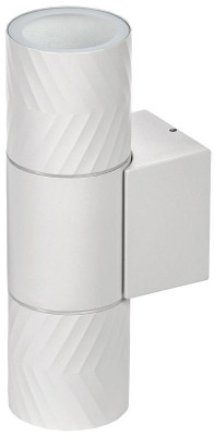 Светильник 5108 2хGU10 IP65 уличный настенный бел. IEK LT-UBU0-5108-GU10-2-K01