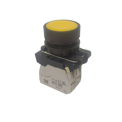 Кнопка КМЕ4101м желт. 0но+1нз цилиндр IP40 КЭАЗ 354348