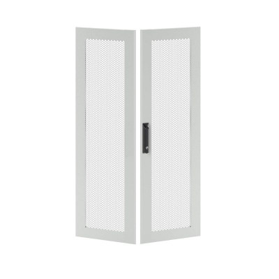 Дверь двустворчатая для IT-CQE 1400х600 перфорир. RAL7035 DKC RGITCPMD1460