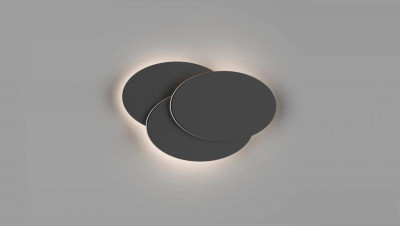 Светильник настенный O-SHADE GW-6809R-12-BL-WW 12Вт 3000К IP20 черн. DesignLed 00-00003205