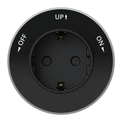 Розетка MultiTrack 16А 250В 2P+E кругл. антрацит SE MTK13001B