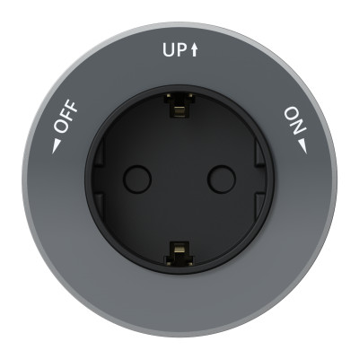 Розетка MultiTrack 16А 250В 2P+E кругл. графит SE MTK13001G