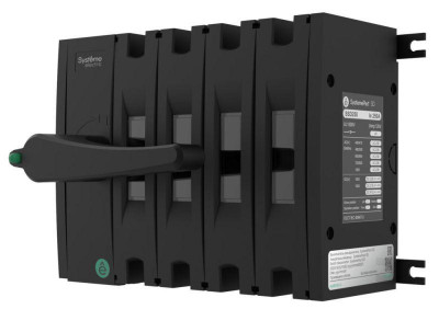 Выключатель-разъединитель SYSTEMEPACT SD250 4п 250А рукоятка фронт. слева (зак. отдельно) SE SSD02504LF0250