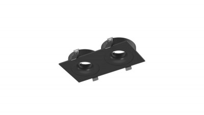 Корпус светильника COMBO-2S2-BL IP20 потолочн. встраив. наклон.-поворотн. черн.SWG PRO 00-00004159