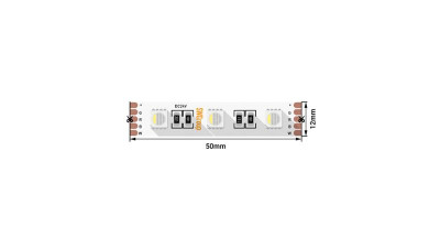 Лента светодиодная стандарт 5050 60LED/м 19.2Вт/м RGB + тепл. бел. 24В IP20 (уп.5м) SWG Standard 00-00018658