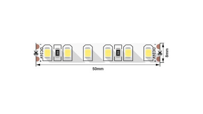 Лента светодиодная стандарт 2835 120LED/м 9.6Вт/м нейтр. бел. 24В IP20 со скотчем 3М (уп.5м) SWG Standard 00-00009241