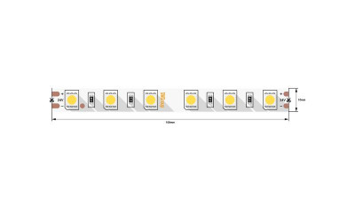 Лента светодиодная стандарт 5050 60LED/м 14.4Вт/м нейтр. бел. 24В IP20 со скотчем 3М (уп.5м) SWG Standard 00-00009272