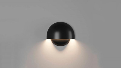 Светильник настенный MUSHROOM GW-A818-10-BL-WW 10Вт 3000К IP54 черн. DesignLed 00-00004440