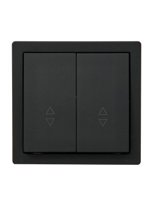 Выключатель проходной 2-кл. ОП LETO черн. бархат LEZARD 752-4200-106