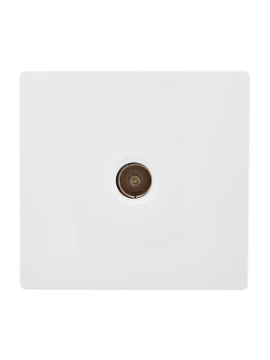 Розетка оконечная TV 1-м ОП LETO бел. LEZARD 752-0200-130