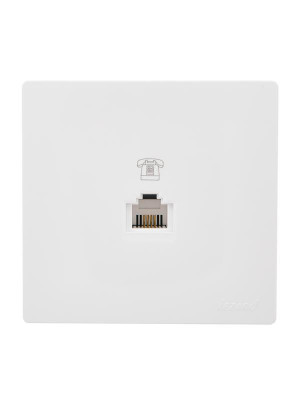 Розетка телефонная 1-м ОП LETO бел. LEZARD 752-0200-137