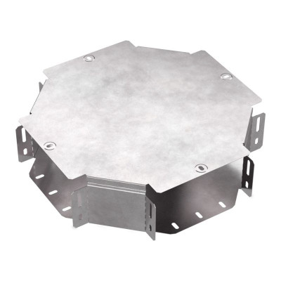 Ответвитель для лотка Х-образ. 200х100 с крышкой Стандарт Промрукав PR16.0464