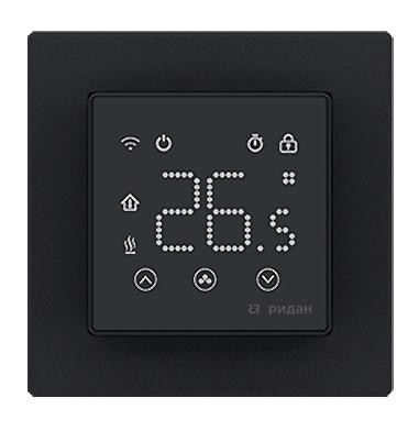 Терморегулятор Clever с Wi-Fi с комбинацией датчиков 16А черн. Ридан 21RT0109R