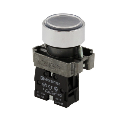 Кнопка плоская 1NO IP67 металл MTB2-BAF21 черн. ОВЕН 132646