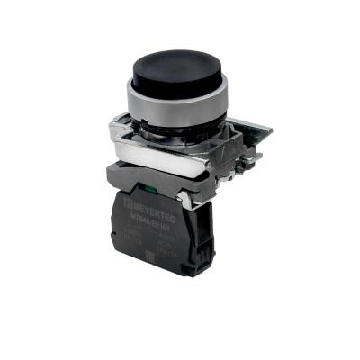 Кнопка выступающая 1NO IP65 металл MTB4-BL21 черн. ОВЕН 137130