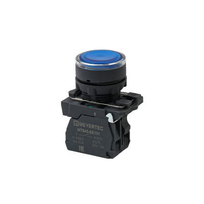 Кнопка с подсветкой 1NO 220В AC/DC IP65 пластик MTB5-AW36713 син. ОВЕН 137272
