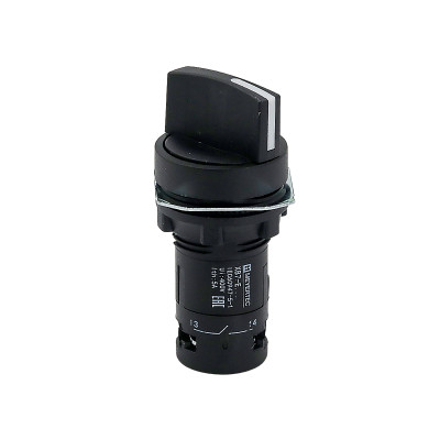 Переключатель на 2 положения с фиксацией короткая ручка 1NO+1NC IP54 пластик MTB7-ED25 ОВЕН 132706