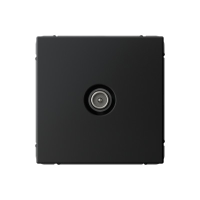 Розетка телевизионная оконечная TV ArtGallery 1дБ механизм карбон SE GAL001091