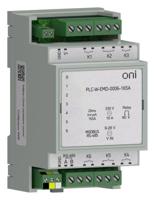 Расширение коммутирующее 6 DO макс. п. ток 165А ПЛК W. ONI PLC-W-EMD-0006-165A